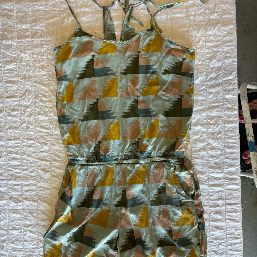 Prana Romper Small In Geometric Pattern - image 1